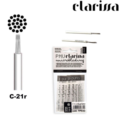 Clarissa TP 543 C-21R Round Blade - Conf. 5 Pezzi
Aghi tondi per Manual Pen, per Microblading