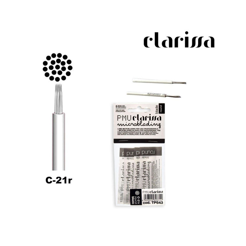 Clarissa TP 543 C-21R Round Blade - Conf. 5 Pezzi
Aghi tondi per Manual Pen, per Microblading
