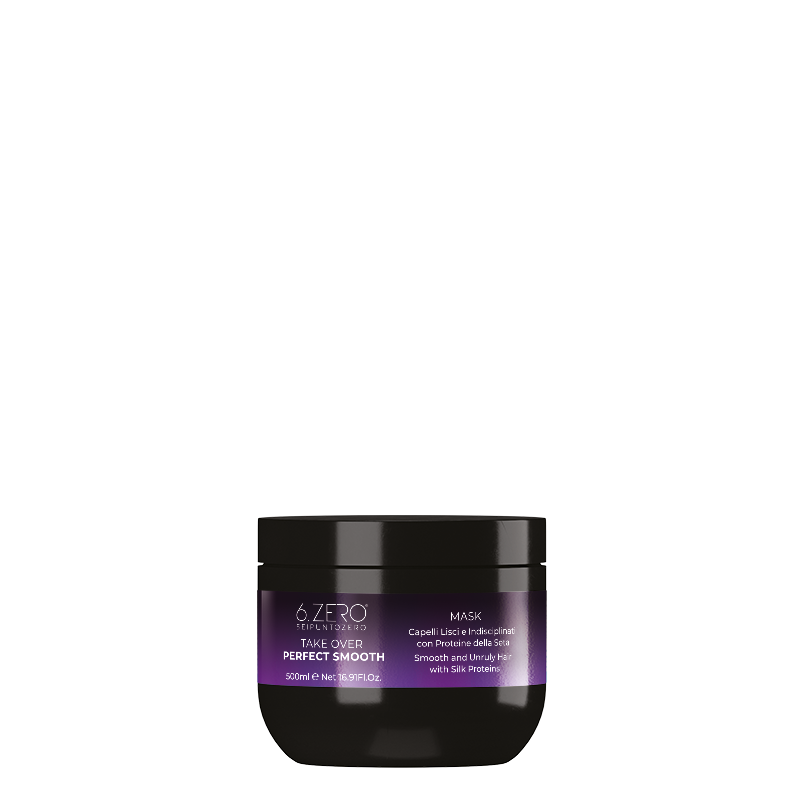 6.Zero Take Over Perfect Smooth mask per capelli lisci ed indisciplinati - 500 ml