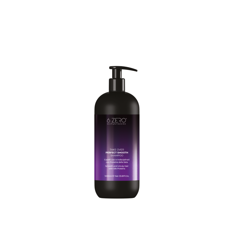 6.Zero Take Over Perfect Smooth shampoo per capelli lisci ed indisciplinati - 1000 ml