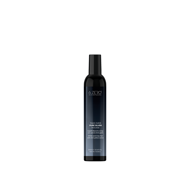 6.Zero Take Over - Pure Silver Mousse Antigiallo 300 Ml