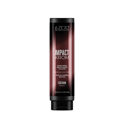6.Zero Impact Krom maschera ravvivante colore - Castano 200 ml