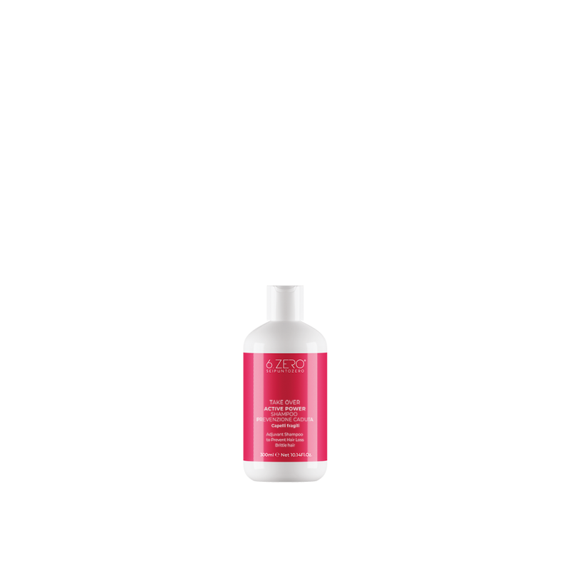 6.Zero Take Over Active Power Shampoo coadiuvante prevenzione caduta per capelli fragili - 300 Ml