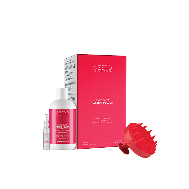 6.Zero Take Over Active Power - Kit prevenzione caduta shampoo e fiale