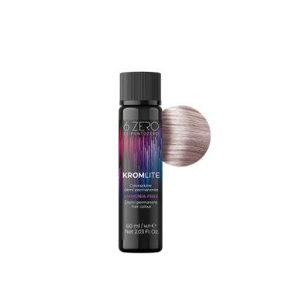 6.Zero Kromlite Colorazione Demipermanente In Olio - 10.21 Biondo Platino Irisè Cenere 60 ml