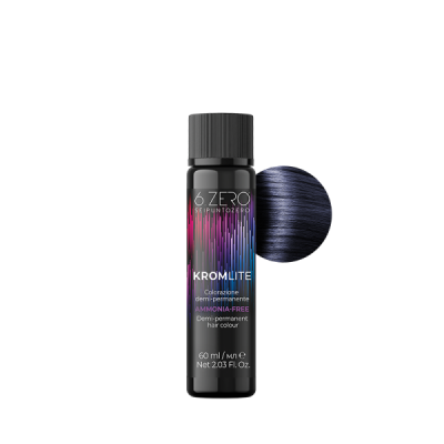 6.Zero Kromlite Colorazione Demipermanente In Olio - 1.1 Nero Blu 60 ml