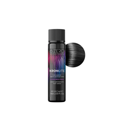 6.Zero Kromlite Colorazione Demipermanente In Olio - 1 Nero 60 ml