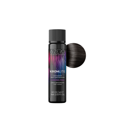 6.Zero Kromlite Colorazione Demipermanente In Olio - 4.15 Castano Cenere Mogano 60 ml