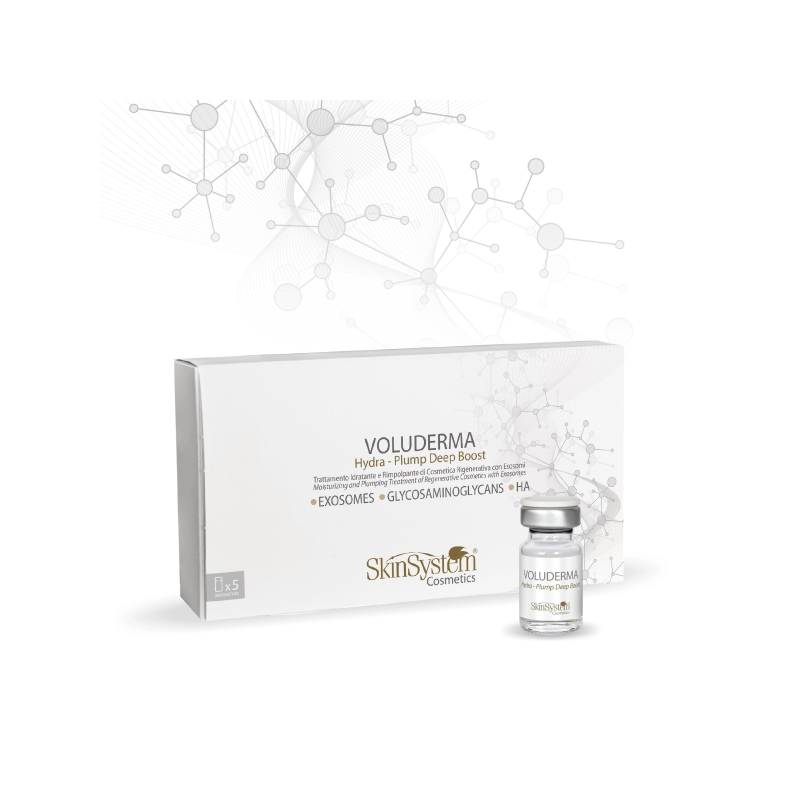 Skin System - Voluderma Hidra-Plump Deep Boost - 5 fiale sterili idratanti con Esosomi da 5 ml
