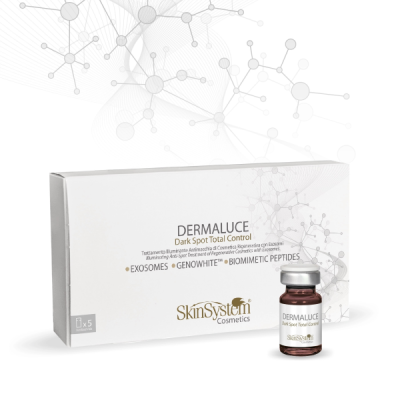 Skin System Dermaluce Dark Spot Total Control - 5 fiale sterili schiarenti con Esosomi da 5 ml