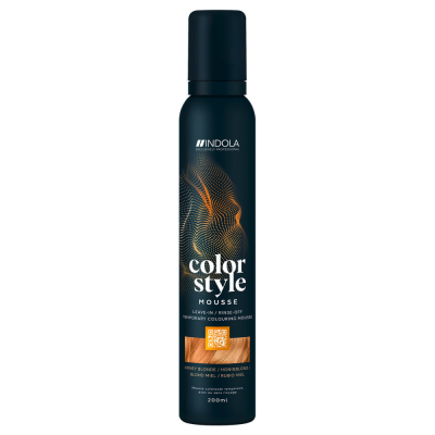 Indola mousse Biondo Miele colorazione temporanea, ravviva il colore dei capelli naturali o colorati - 200 ml