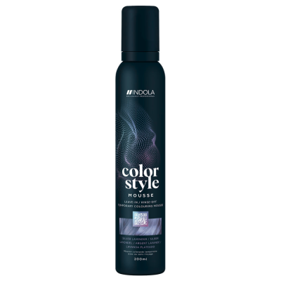 Indola Mousse Grigio Lavanda colorazione temporanea, ravviva il colore dei capelli naturali o colorati - 200 ml