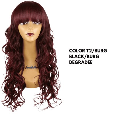 Ser Mulher Chiara Wig Colore T2/Burg Black Burg Degradee - 206 Gr