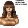 Ser Mulher Fabiana Wig Colore T2/30 Brown Dark Blonde Degradee - 170Gr