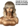 Ser Mulher Fabiana Wig Colore T2/27/613 Brown Platinum Blonde Degradee - 170 Gr