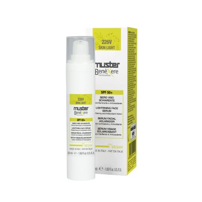 Benexere 226V Siero Viso Schiarente SPF 50+ Azione Illuminante e Antiossidante - 50 Ml