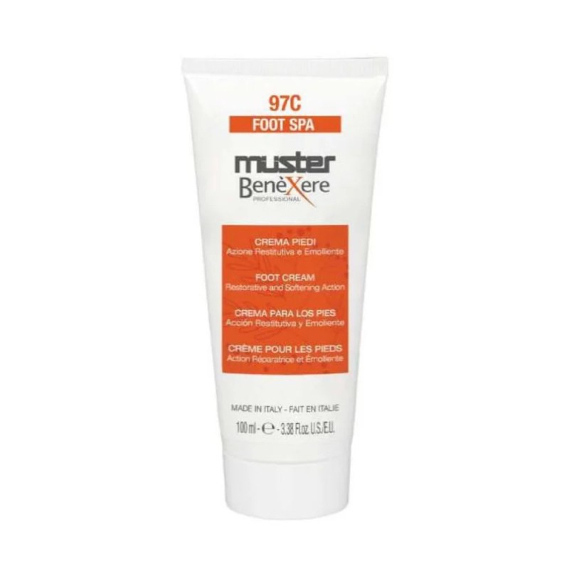 Benexere 97C crema Piedi azione restitutiva e emolliente con Vitamina F, Olio Essenziale di Lavanda e Mentolo - 100 ml