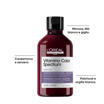 L'Oreal Shampoo Purple Vitamino Color Spectrum - 300 Ml