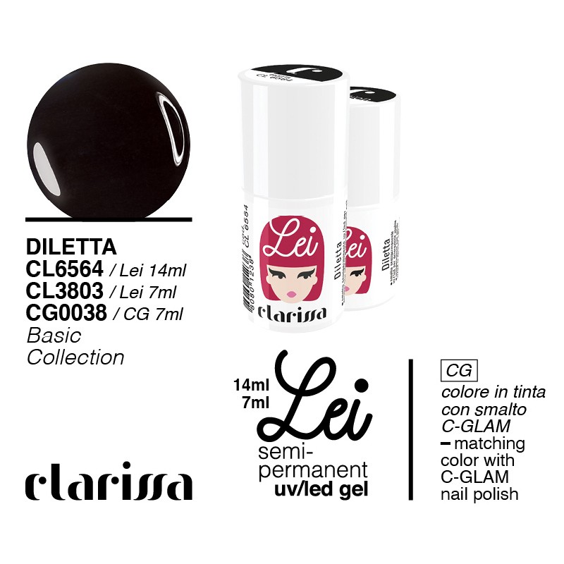 Clarissa  Lei Diletta   Smalto Semipermanente 7ml  cl 3803 TPO Free