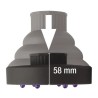 Xanitalia Diffusore per Asciugacapelli Silicon Universale Black 400.888