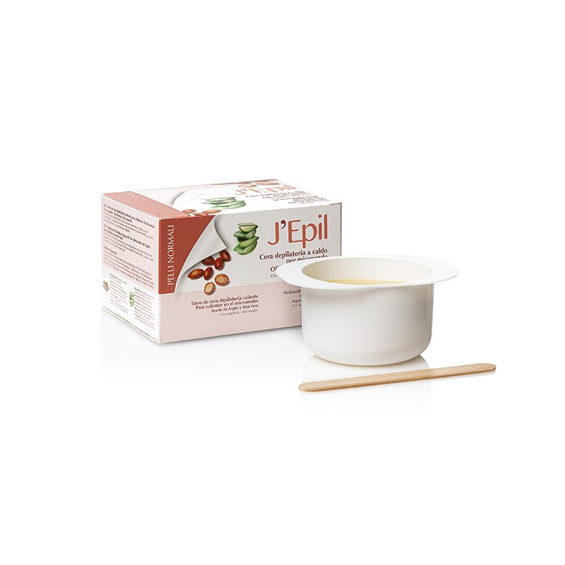 Xanitalia J'Epil cera depilatoria a caldo per zone delicate, con spatola, uso microonde - 300 gr
