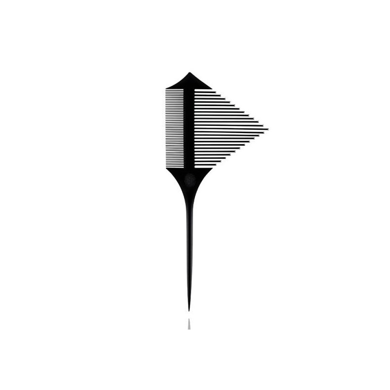 HAIRCARE PETTINE COMB TRIANGOLARE DOPPIA FACCIA PER COLORAZIONI  art.401.522