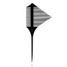 HAIRCARE PETTINE COMB TRIANGOLARE DOPPIA FACCIA PER COLORAZIONI  art.401.522