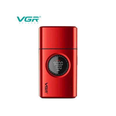 VGR - Shaver cordless rosso con display digitale V-378R
