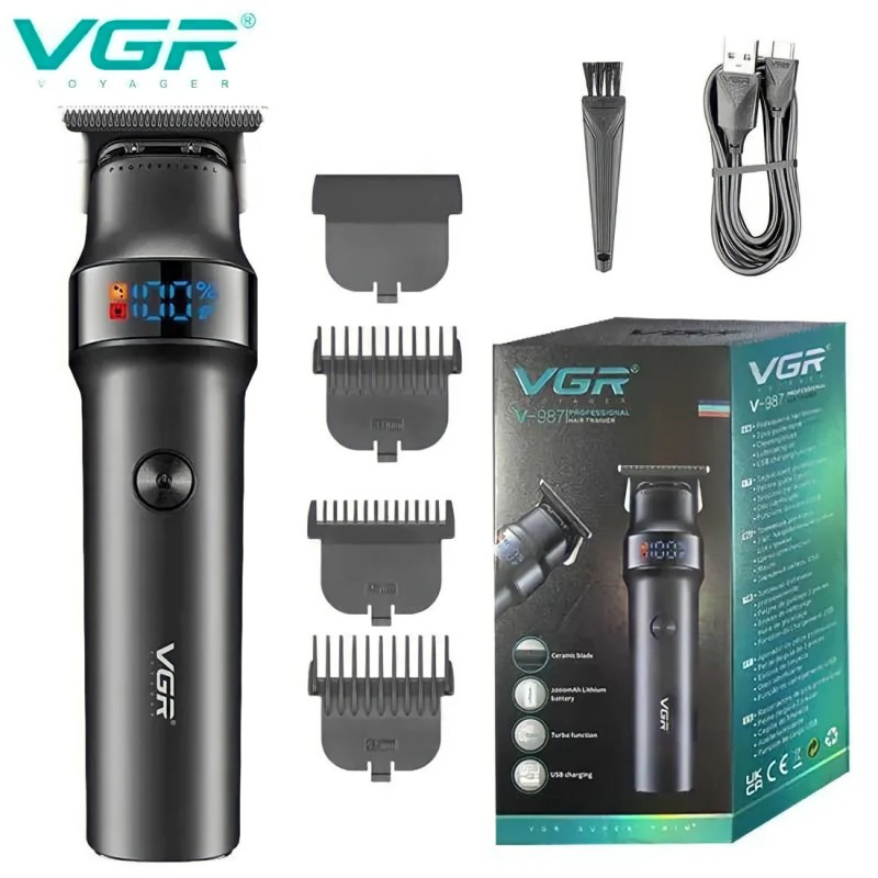 VGR - Trimmer a Batteria Black V-987B