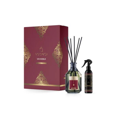ROOMOI - VIN NOBLE
Il kit contiene: Profumo per ambiente 500 ml, stik e spray home 200 ml