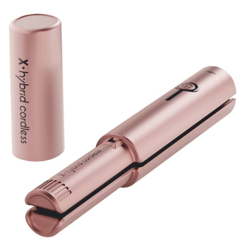 Gamma Più Piastra piccola x-hybrid cordless gold rose