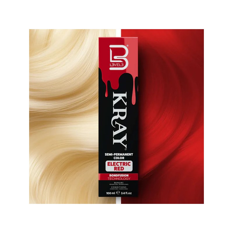 Level 3 Kray Color Elettric Red - 100 ml