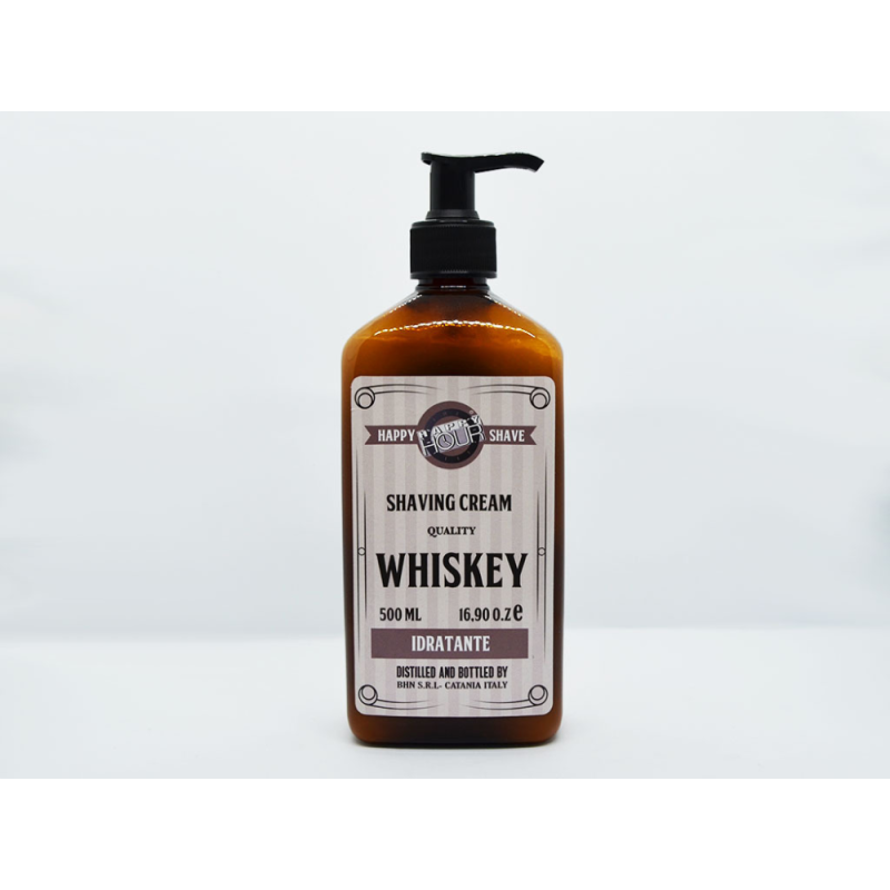 Happy Shave shaving Cream Idratante Whiskey 500ml (HH374)
