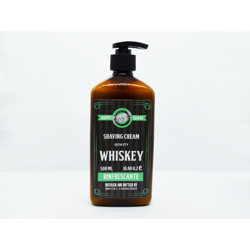 Happy Shave shaving Cream Rinfrescante Whiskey 500ml (HH232)