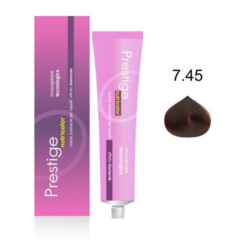Prestige color tinta 100ml 7,45 Biondo rame mogano