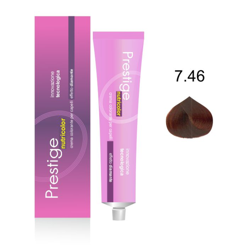 Prestige color tinta 100ml 7,46 Biondo rame rosso