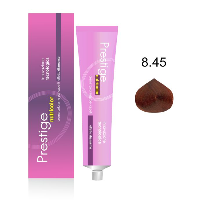 Prestige Nutricolor colorazione in crema 8,45 biondo chiaro rame mogano - 100 ml