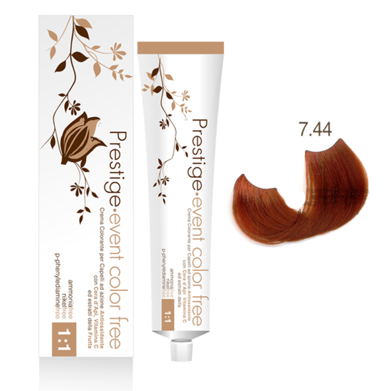 Prestige Botanicolor tinta senza ammoniaca 7,44 biondo ramato intenso - 100 ml