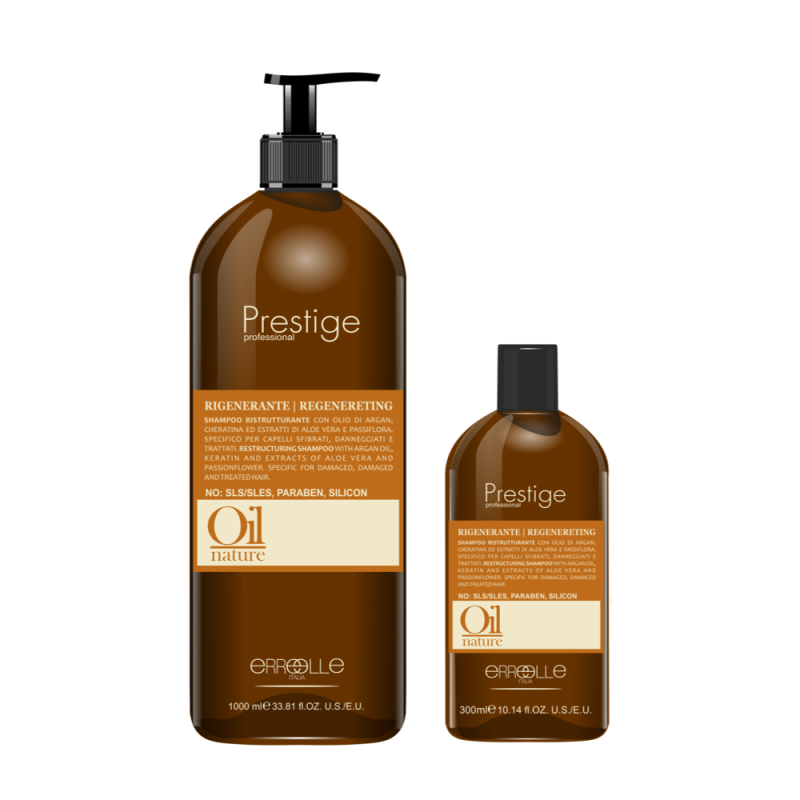Prestige shampoo rigenerante per capelli sfibrati, danneggiati e trattati - 1000 ml