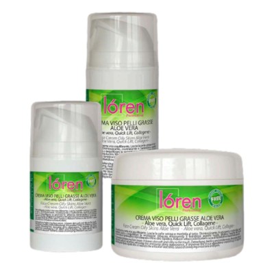 Loren crema viso pelli grasse aloe vera 100ml