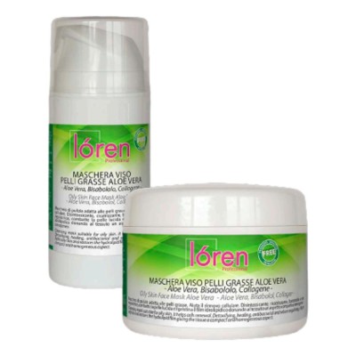 Loren maschera viso pelli grasse aloe vera 250ml