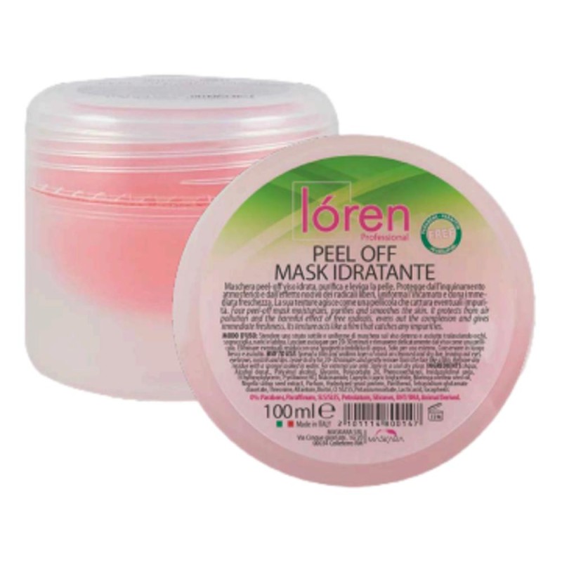 Loren peel off idratante pink mask 100ml