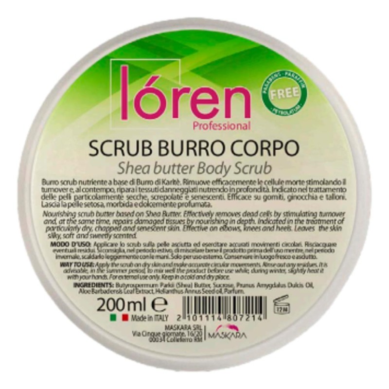 Loren burro scrub corpo (burro di karitè) 200ml