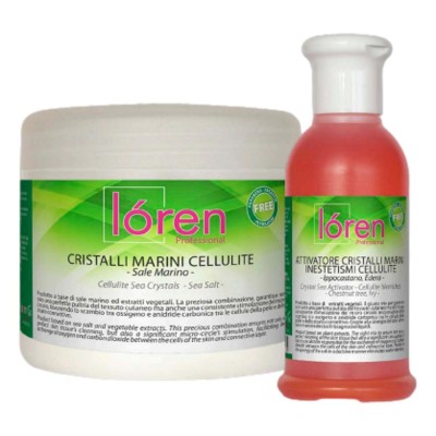Loren cristalli marini cellulite vaso 375gr+flacone attivatore 125ml