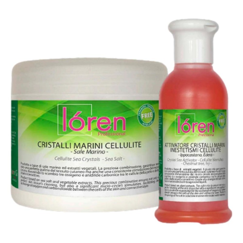 Loren cristalli marini cellulite vaso 375gr+flacone attivatore 125ml
