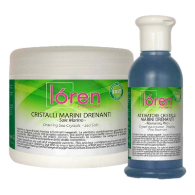 Loren cristalli marini drenanti vaso 375gr+flacone attivatore 125ml