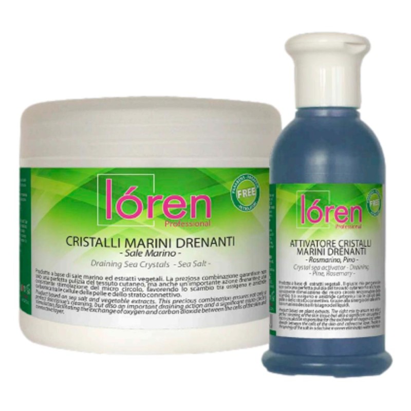 Loren cristalli marini drenanti vaso 375gr+flacone attivatore 125ml