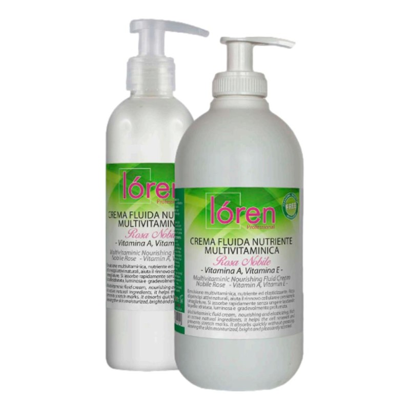 Loren crema fluida nutriente multivitaminica rosa nobile 250ml