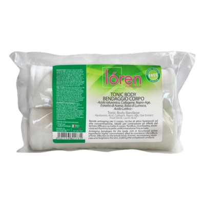 Loren body age tonic body bendaggio corpo N.2 bende imbevute (acido ialuronico/collagene) antiaging