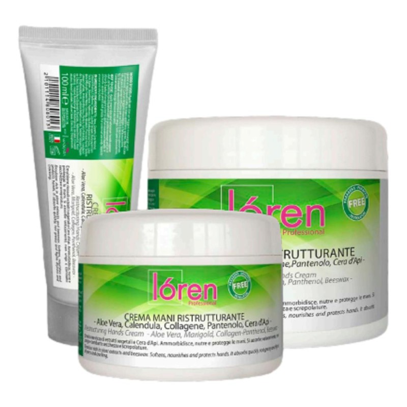 Loren crema mani ristrutturante cera d'api 500ML